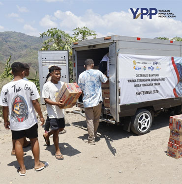 YPP Emtek Media Jangkau Manggarai Timur Salurkan Bantuan Gempa paniai dan Layanan Psikososial Anak